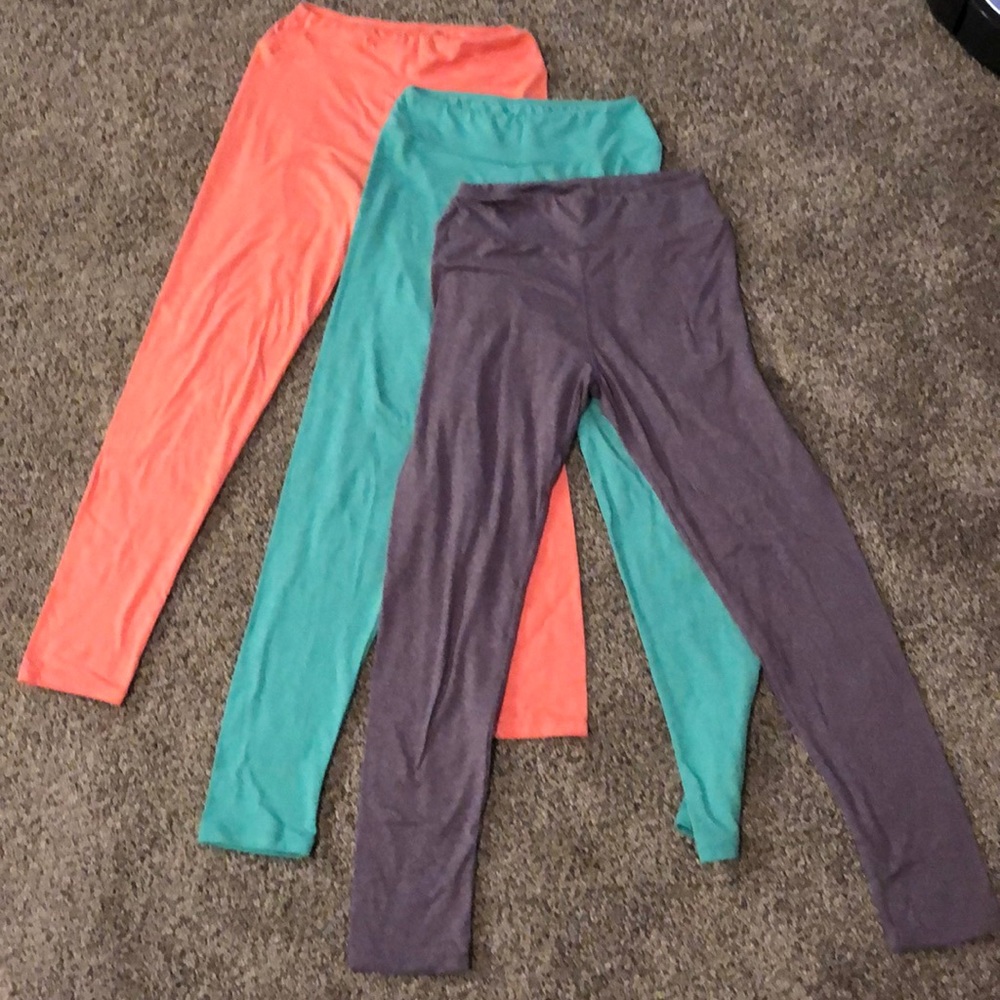 *rare* SOLID🧡💚💜LuLaRoe OS set of 3